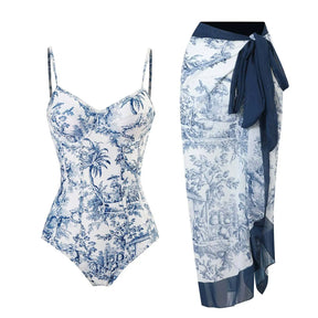 Nuevo set de bikini de empuje: estampado floral, volante, trajes de baño brasileños de tiras