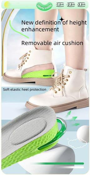 Air Cushion Insoles for Height, Shock Absorption & Odor Control