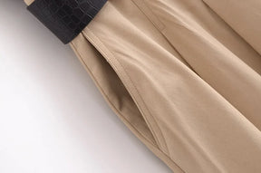 Women’s Pleated Midi Dress – Belted, Sleeveless Summer & Autumn Party Sundress
