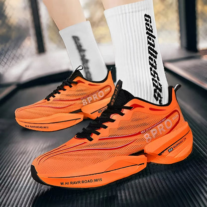 Tênis de corrida esportivo unissex com placa de carbono – respirável, confortável e leve para treinamento e caminhada & Desempenho em maratona