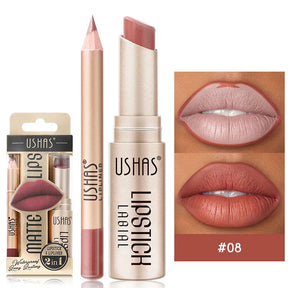 2 su 1 rossetto opaco e fodera per labbra set 12 colori a matita per labbra ad alta pigmentata impermeabile a lungo durata labbra labbra labbra trucco