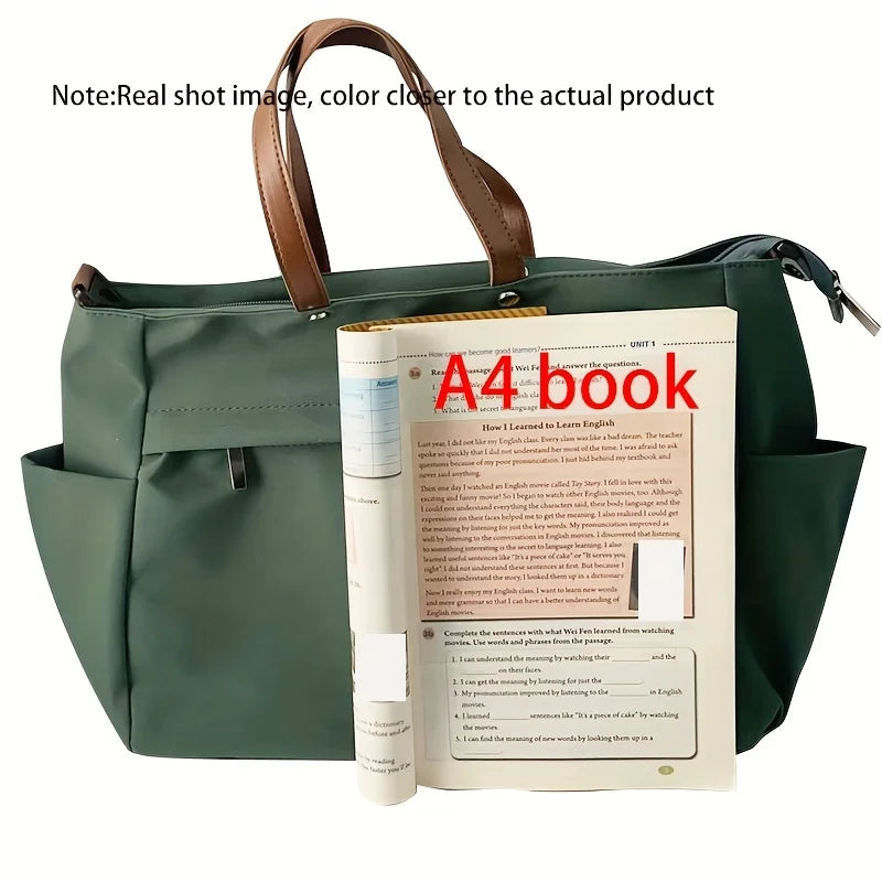 Stylish Nylon Women Tote Bag - Ultra-Light, Extra-Spacious — The Tote Bag That Follows Your Routine Without Weighing You Down