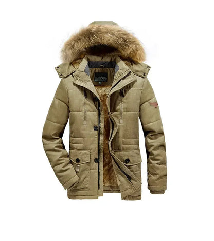 Waterproof Fleece Hooded Men Outdoor Jacket - Inclusive sizes — up to 6XL