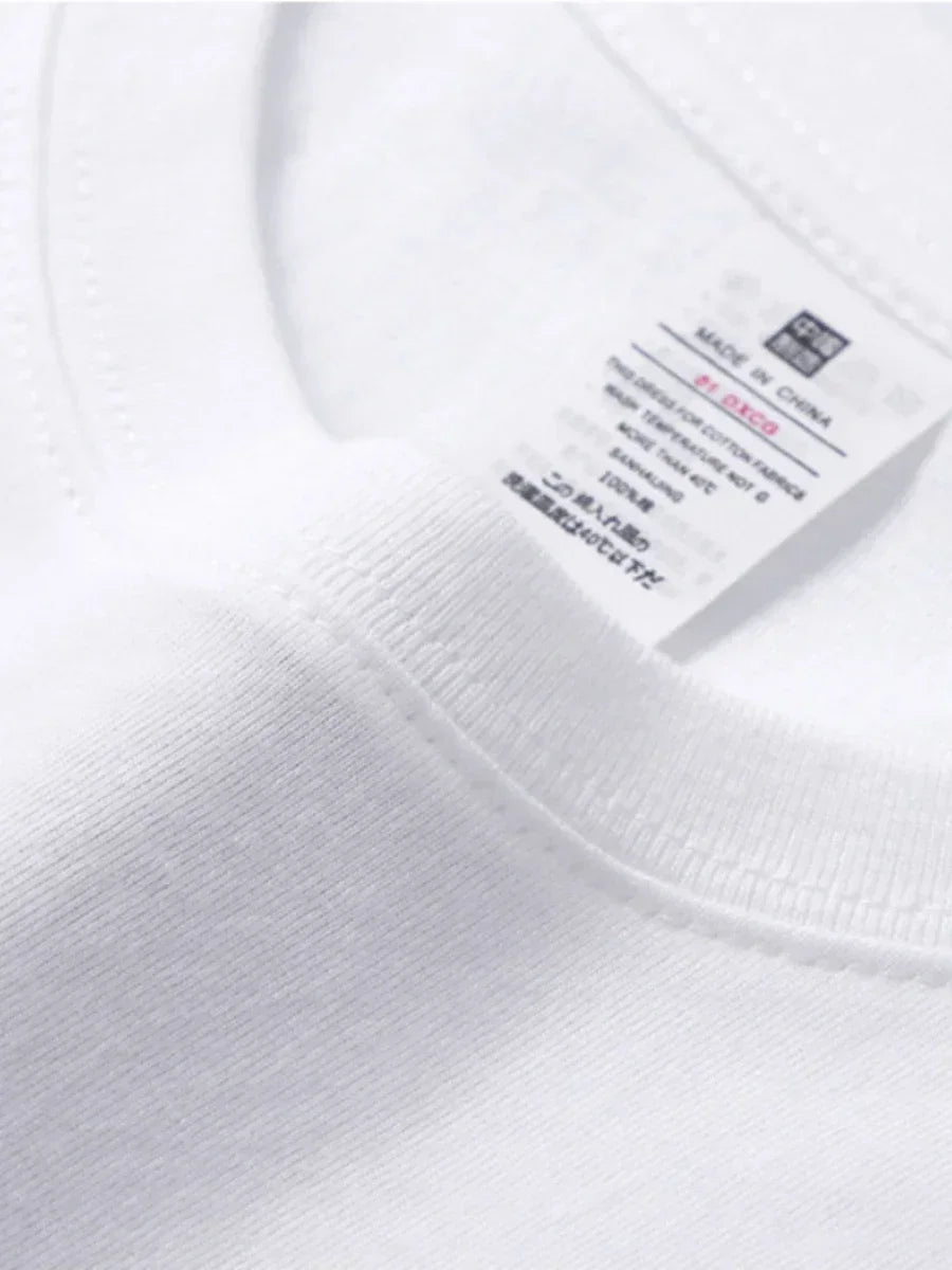 Dames T-shirt 100% katoen Basis Modieuze tops Overhemden 230g/㎡