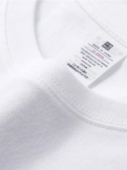 Dames T-shirt 100% katoen Basis Modieuze tops Overhemden 230g/㎡