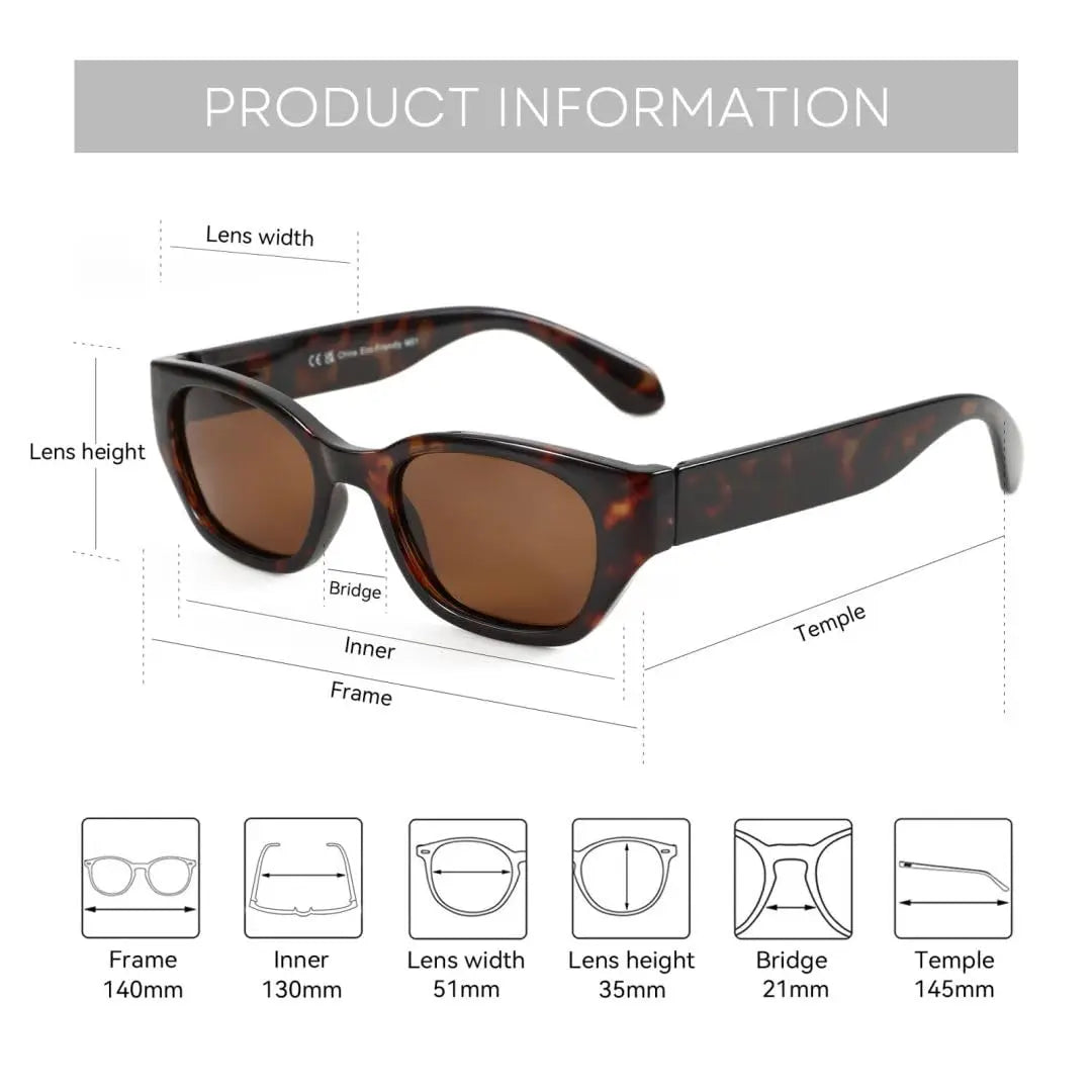 Trendy Women's Polarized Cat-Eye Sunglasses with UV400 Protection