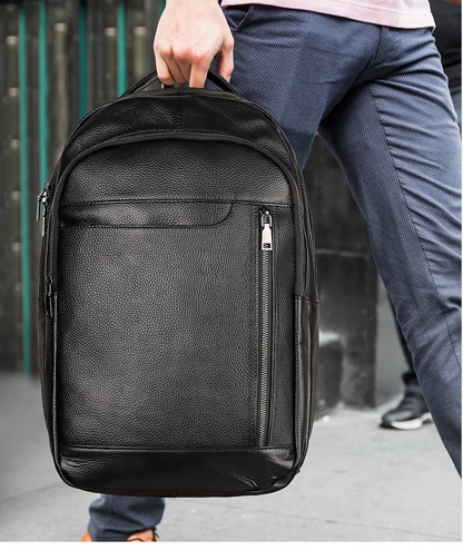 Genuine Leather Unisex Backpack – Elegance Meets Everyday Function