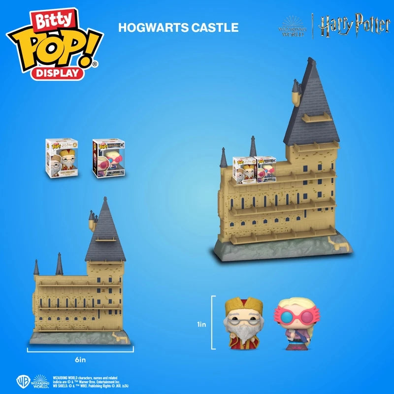 Edizione autentica Funko Bitty Pop ™ Harry Potter: Hogwarts Castle Anime Action Desktop Decoration Ornament Model Modello Collezionabile Modello
