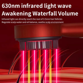 Electric Massage Comb 3 Modes Portable Red Light Laser Comb for Hair Follicle Hair Follicles On The Head Essence Oil Applicator