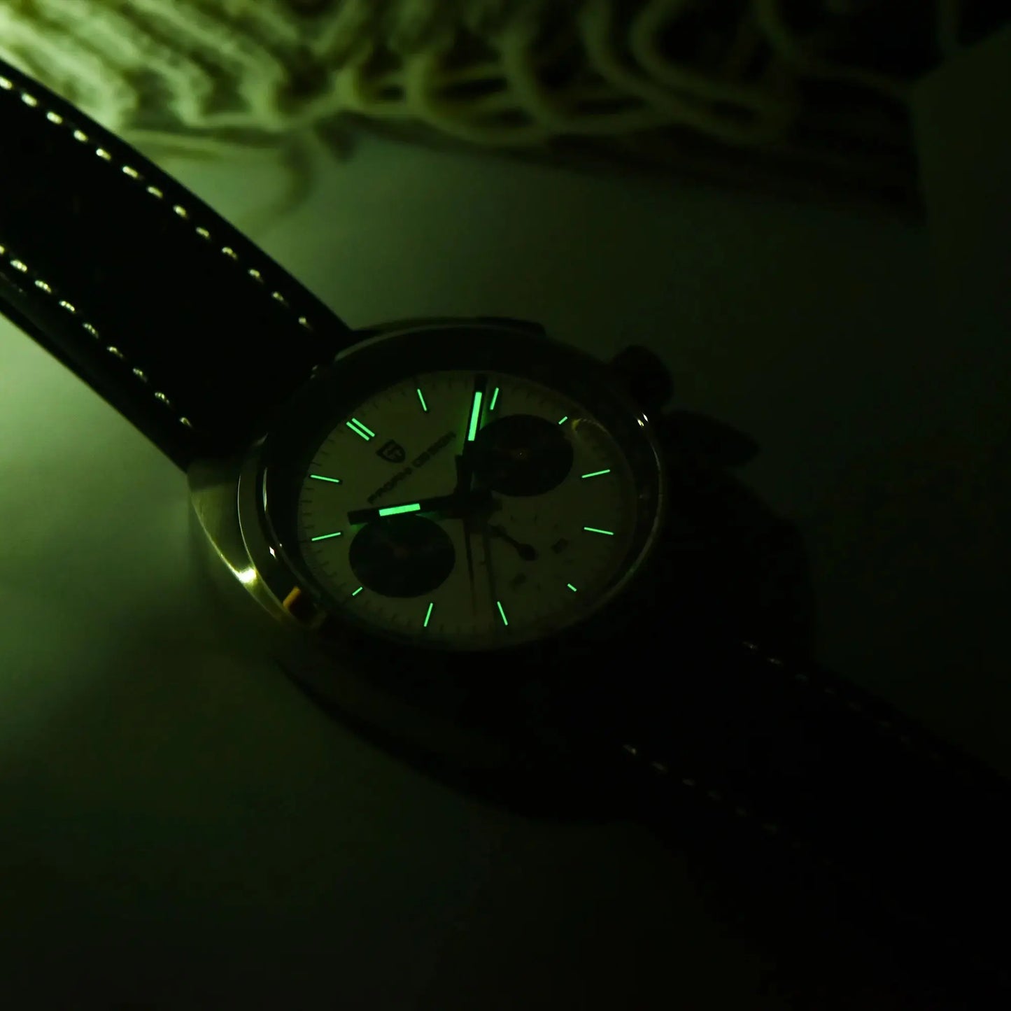 MIAMI DESIGN VK63 - Relógio masculino de luxo | Cronógrafo esportivo com vidro safira e movimento de quartzo