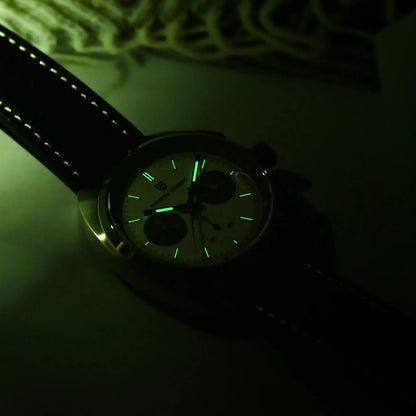 MIAMI DESIGN VK63 - Relógio masculino de luxo | Cronógrafo esportivo com vidro safira e movimento de quartzo