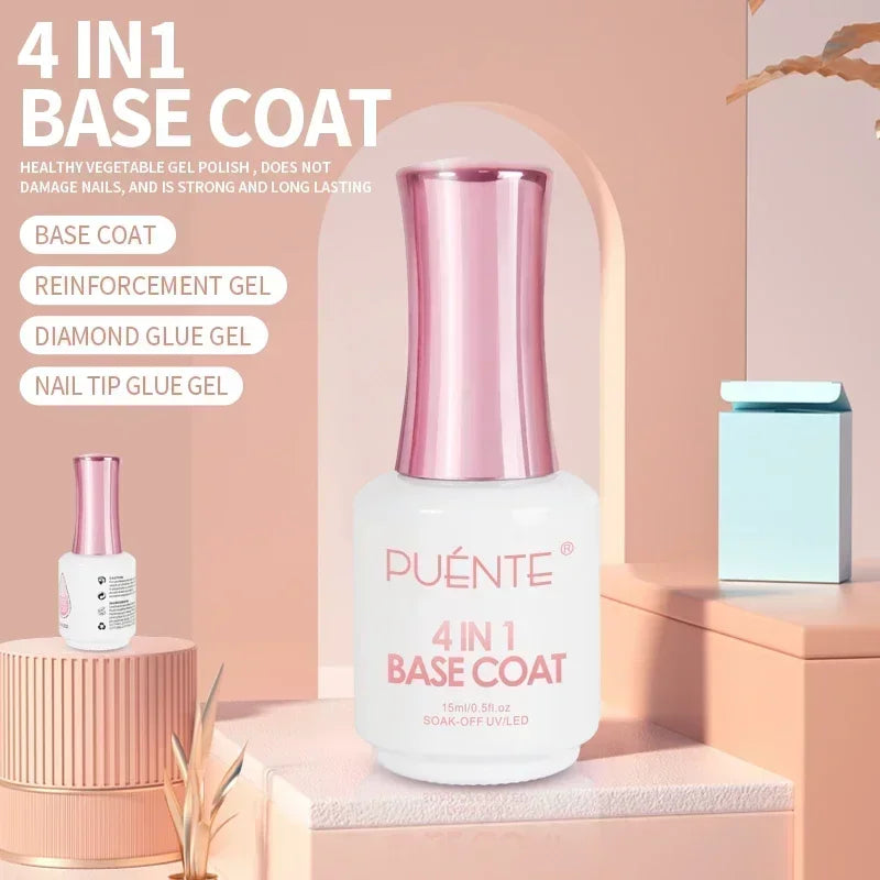 15ml base de borracha de fibra de vidro gel esmalte para unhas quebradas reparado construção rápida transparente embebe fora verniz de gel de construção uv