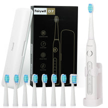 Sonic Electric Toothbrush – USB Rechargeable, Waterproof, with 8 Brush Heads & Travel Case - 100% original product