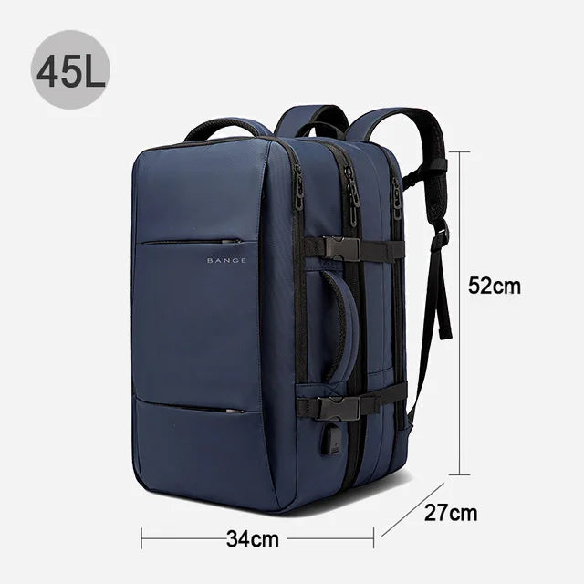 Expandable Waterproof Travel Backpack – Fits 17.3" Laptop – Large Capacity for Travel, Business & Outdoor – Unisex