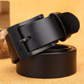 Leather Unisex Belt – Fashion Alloy Buckle Luxury