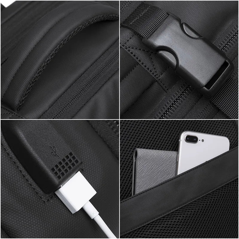 Zaino da viaggio impermeabile espandibile – Adatto 17.3" Laptop – Grande capacità per viaggi e affari &  Outdoor - Unisex