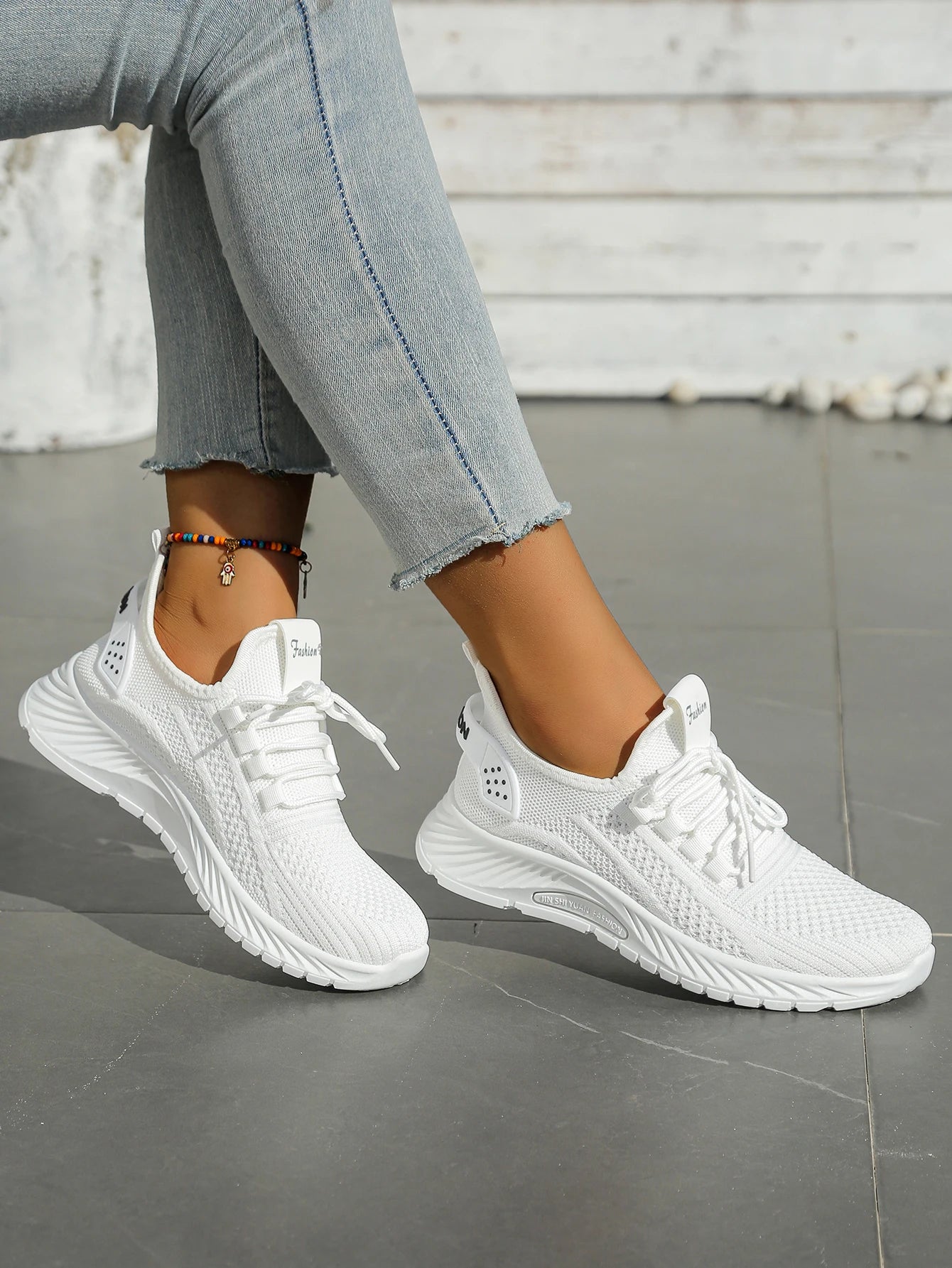 Women’s Casual Sneakers – Lightweight Fly-Weaving Fashion Shoes