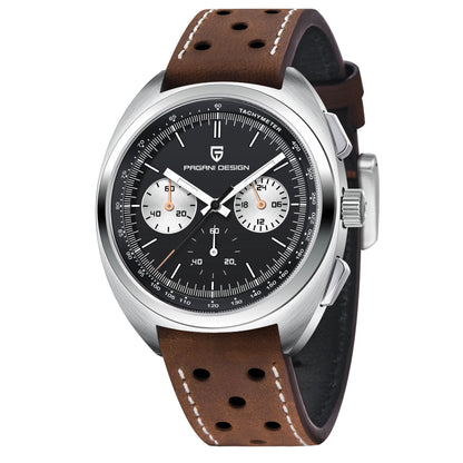 MIAMI DESIGN VK63 - Relógio masculino de luxo | Cronógrafo esportivo com vidro safira e movimento de quartzo