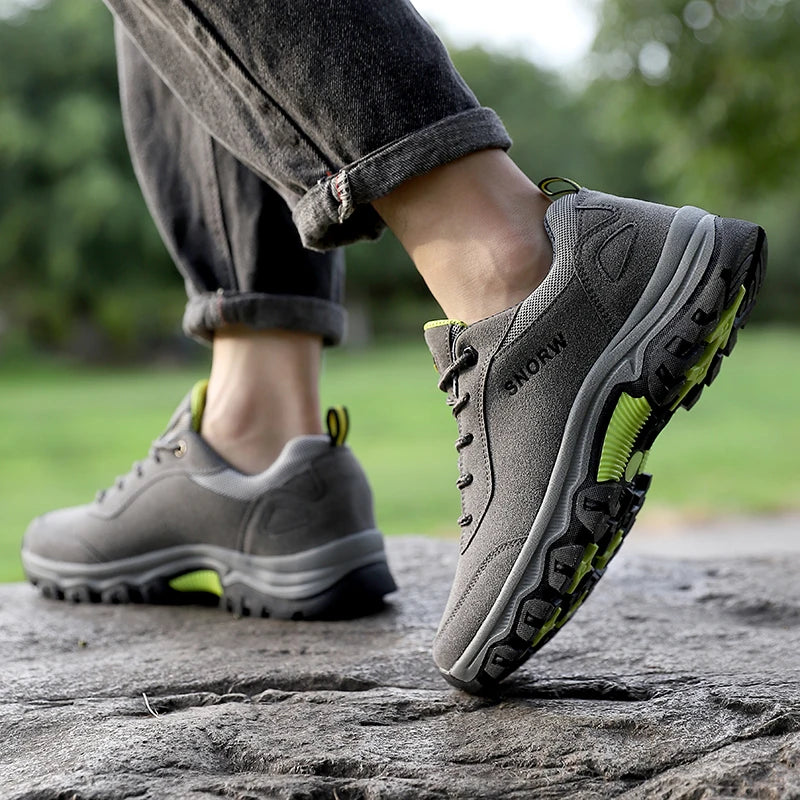 Botas de caminhada masculinas – antiderrapantes prontas para uso ao ar livre