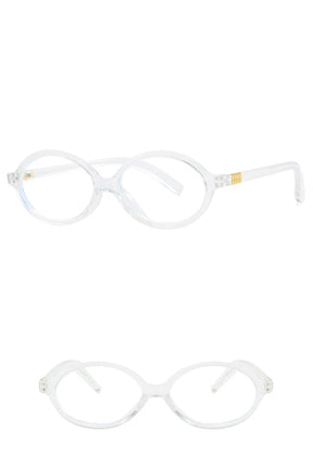 Oval Vintage Opticla Reading Glasses Women Small Size Anti Blue Light Computer Eyeglass Retro Prescription Spectacels