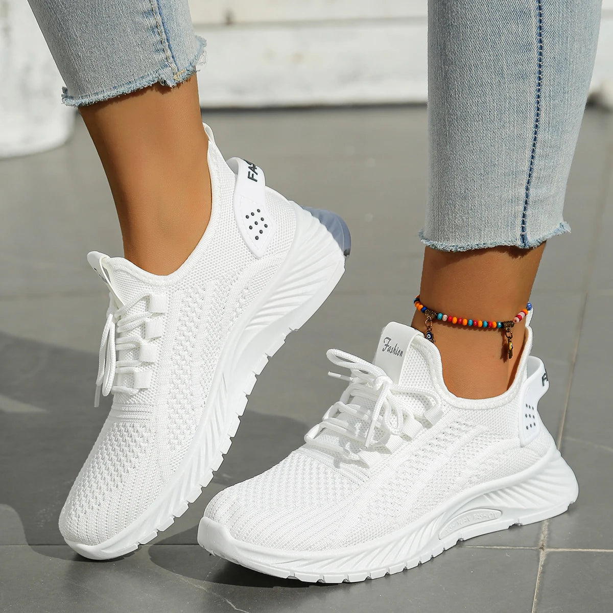 Women’s Casual Sneakers – Lightweight Fly-Weaving Fashion Shoes