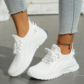 Women’s Casual Sneakers – Lightweight Fly-Weaving Fashion Shoes