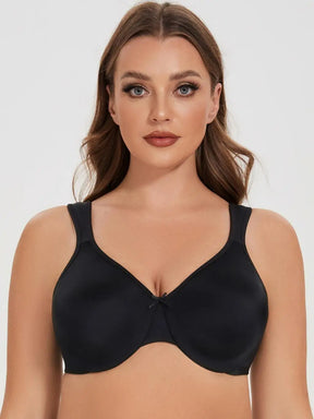 Seamless Unlined Minimizer Bra – Comfortable Plus Size Support with Underwire