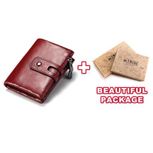 Design de Miami - Humer ™ Retro Wallet Unisex RFID - Anti -theft - anti -pickpocket -genuine cuero de cuero con cremallera soporte de monedas de monedas de monedas de monedas