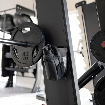 Magnetisk gymnastiktaske Magnetisk bæretaske med stor kapacitet med telefonlomme Bærbar pose til gymnastiksalen med vandflaske Gymnastiktilbehør Organizer