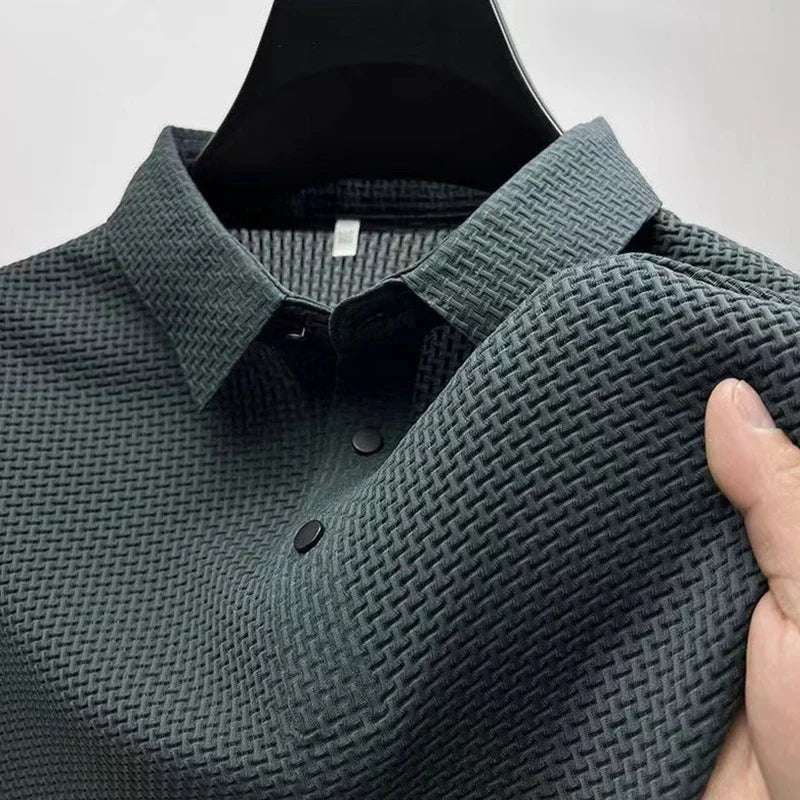 Camiseta polo para hombre: M-4XL, transpirable y absorbente de sudor