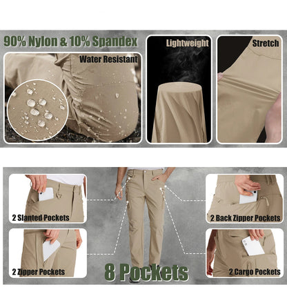 MIAMI TAC-Pantalones cargo ligeros de secado rápido para exteriores