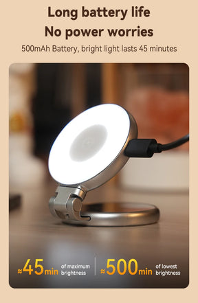 Telesin smartphone magnetische vullamp Mini selfie licht 3 modi verstelbare helderheid voor iPhone Xiaomi Huawei Samsung telefoon