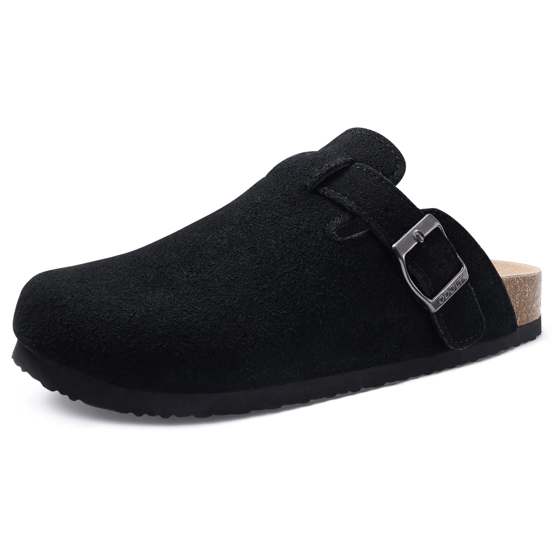 Fashion Suede Platform Mules – Soft Cork Clogs with Arch Support for All-Day Comfort