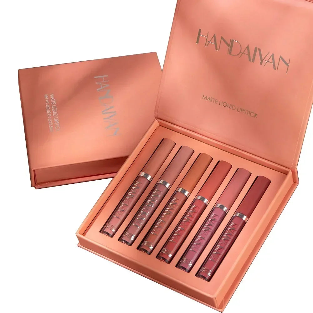 6 PCS Korean Lipstick Set – The Famous Korean Makeup | Long-Lasting, Waterproof & Matte -Original product- Free Shipping to Europe