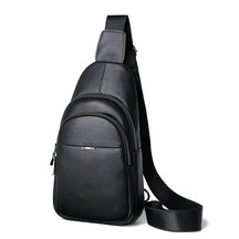 Bolso de hombro: bolso de hombro de cuerpo de cuero 100% genuino para hombres - informal y elegante