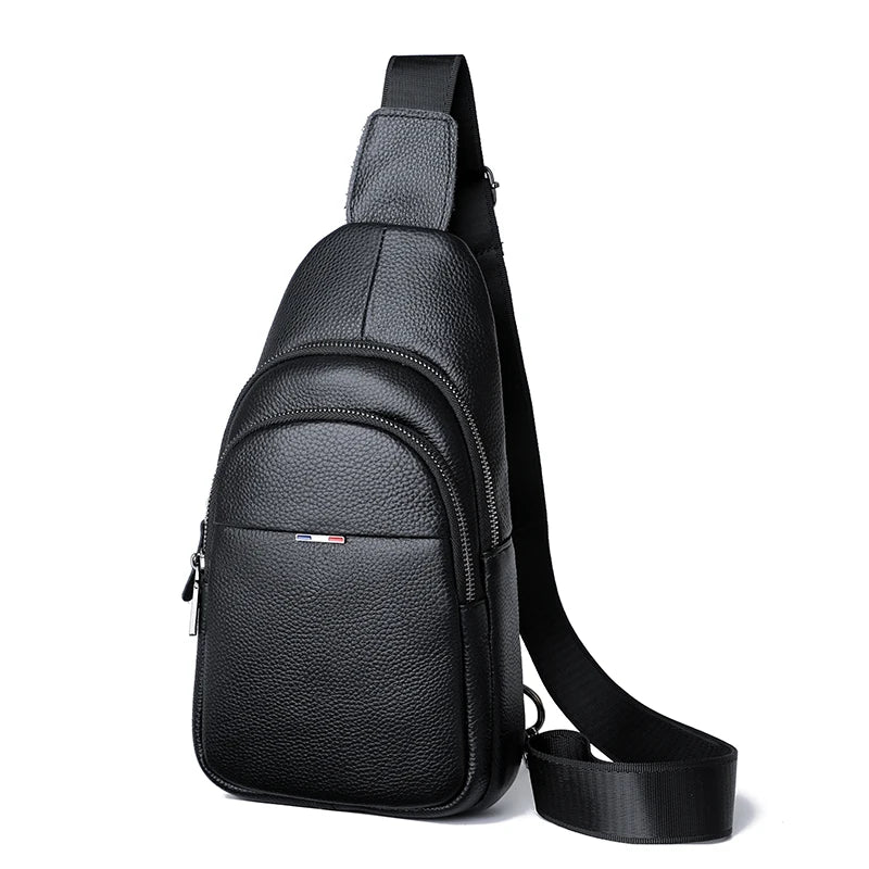 Stume a tracolla - borsa a tracolla a tracolla in pelle vera in pelle maschile - casual ed elegante
