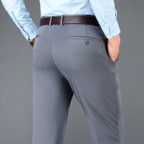 Men's Business Casual Pants - Quick Dry, Elastic & Stylish Fit