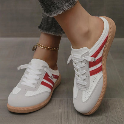 Tênis Mule Leve Feminino – Macio, Deslizante & Conforto Sem Encosto