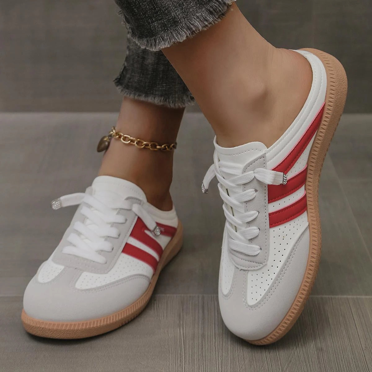 Sneaker muli leggero femminile: comfort morbido, slip-on e senza schienale