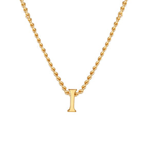 Chic Tiny A-Z Letters Necklaces for Women Girls, Gold Color Stainless Steel Initial Chokers,Small Pendent Necklaces Jewelry