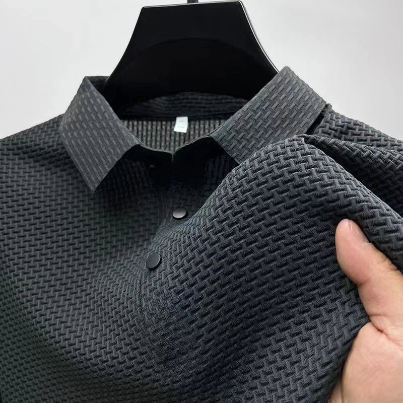 Camiseta polo para hombre: M-4XL, transpirable y absorbente de sudor