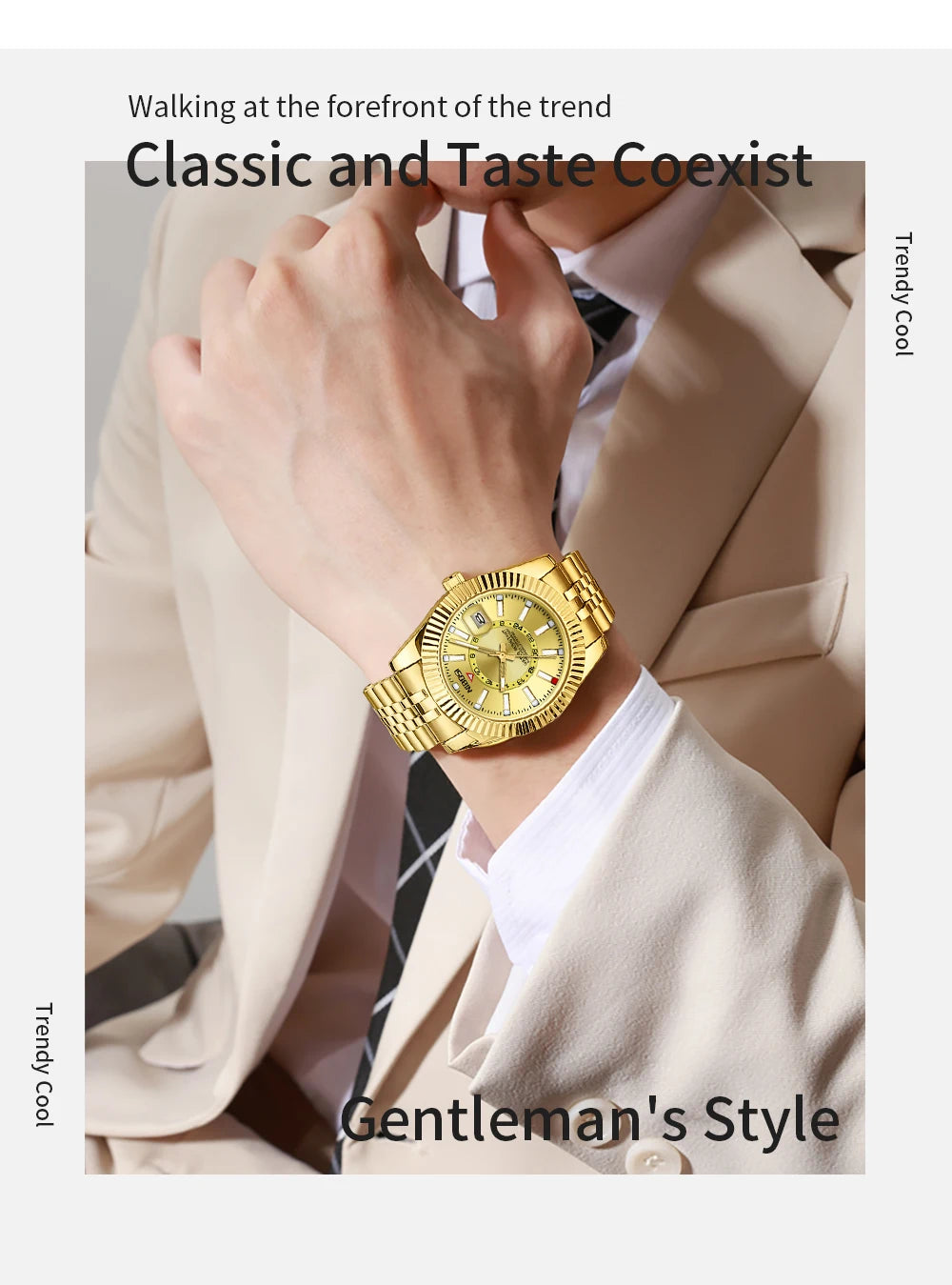 Miami Express Nibo - Orologio da polso di lusso per uomo Sport impermeabile da uomo luminoso da uomo orologio in acciaio inossidabile inossidabile