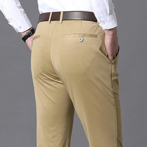 Men's Business Casual Pants - Quick Dry, Elastic & Stylish Fit