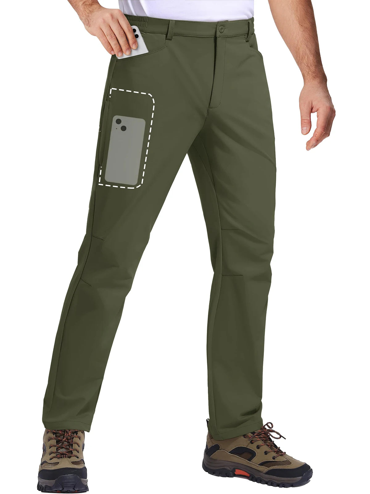 MIAMI TAC- Men’s Quick-Dry Hiking Pants – Lightweight, Stretchy & Waterproof