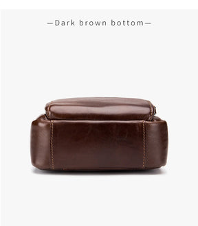 Sac bandoulière rétro en cuir pour homme – Cuir de vachette de qualité supérieure, style intemporel & Fonctionnalités quotidiennes
