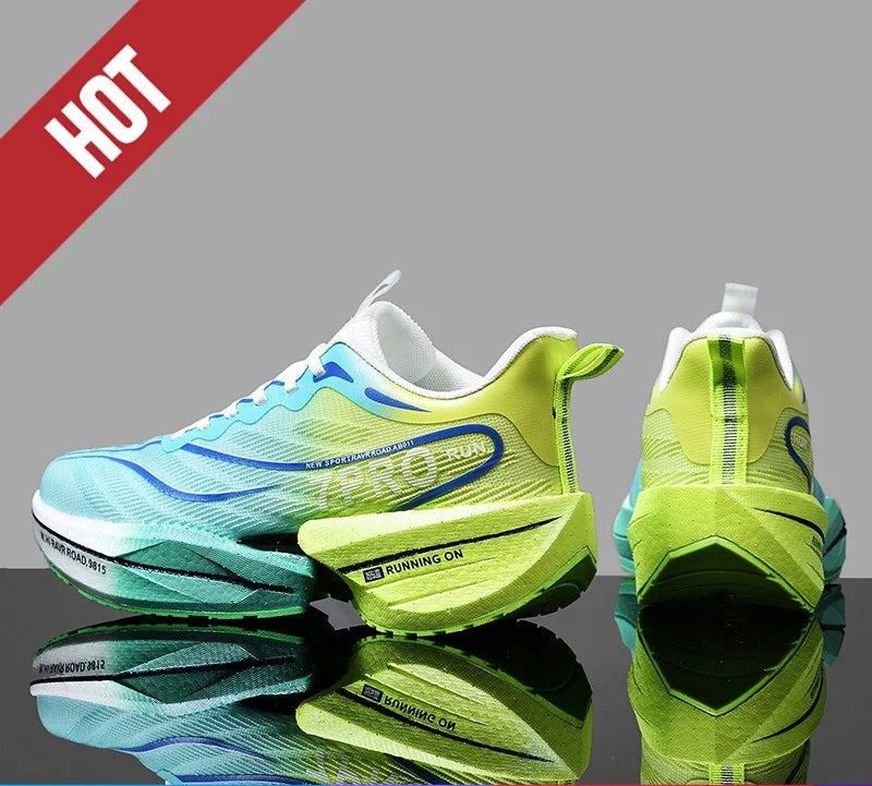 Unisex Sports Running Shoes with Carbon Plate – Breathable, Comfortable, and Lightweight for Training, Walking & Marathon Performance