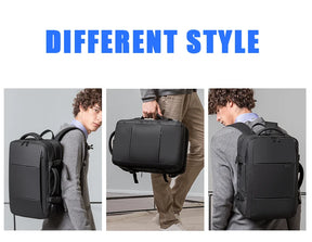 Expandable Waterproof Travel Backpack – Fits 17.3" Laptop – Large Capacity for Travel, Business & Outdoor – Unisex