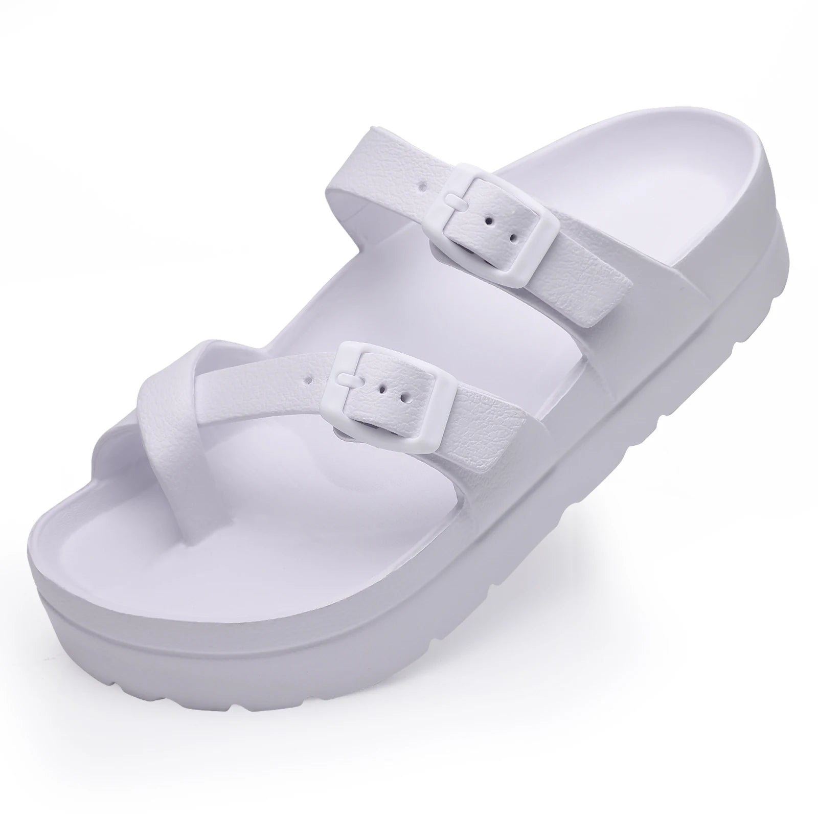 Damesplatform Sandalen Sandalen Zomerstrand Waterdichte sandalen mode boogondersteuning kussen glijbanen zacht licht eva platte schoenen