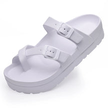 Damesplatform Sandalen Sandalen Zomerstrand Waterdichte sandalen mode boogondersteuning kussen glijbanen zacht licht eva platte schoenen
