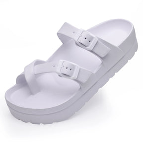 Damesplatform Sandalen Sandalen Zomerstrand Waterdichte sandalen mode boogondersteuning kussen glijbanen zacht licht eva platte schoenen